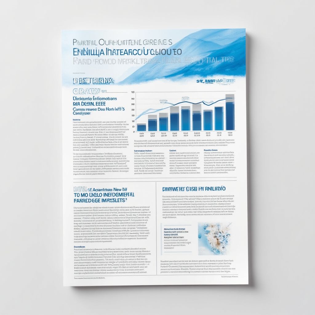 Diseño de publicación newsletter financiero